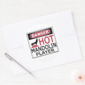 Hot Mandolin Player Ronde Sticker (Envelop)