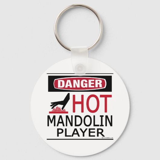 Hot Mandolin Player Sleutelhanger (Voorkant)