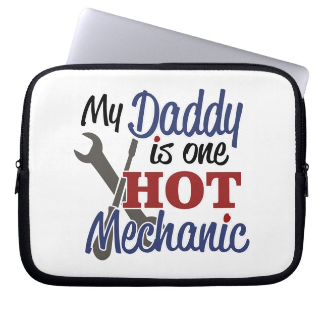 Hot Mechanic Pap Laptop Sleeve (Voorkant)