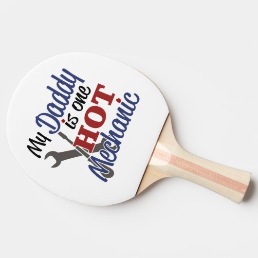 Hot Mechanic Pap Tafeltennisbatje (Zijkant)