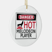 Hot-melodeonspeler Keramisch Ornament (Rechts)