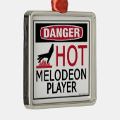 Hot-melodeonspeler Metalen Ornament (Rechts)