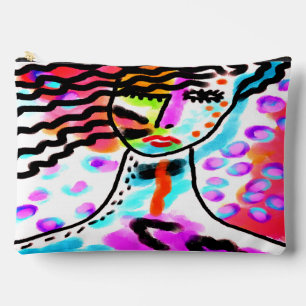 Hot-Mess Abstract digitaal portret van een vrouw Etui