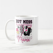 Hot Mess Altijd Benadrukt Biljart Mama Moeder's D Koffiemok (Links)