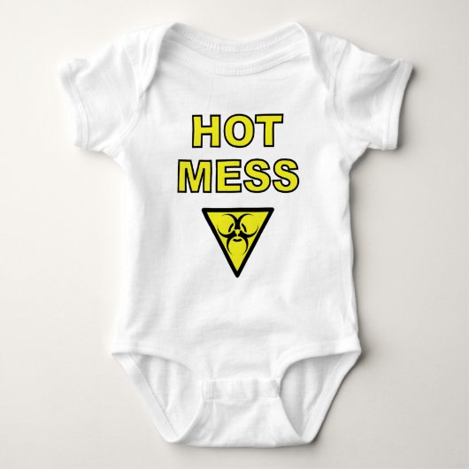 Hot Mess Baby Creeper Romper (Voorkant)