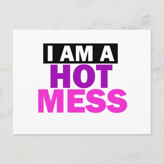 HOT MESS BRIEFKAART (Voorkant)