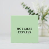 HOT MESS EXPRESS BEDANKKAART (Staand voorkant)