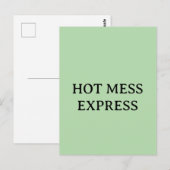 HOT MESS EXPRESS BRIEFKAART (Voorkant / Achterkant)
