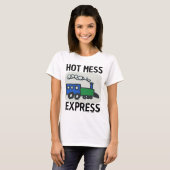HOT MESS EXPRESS GRAPPIGE DAMES T-SHIRT (Voorkant volledig)
