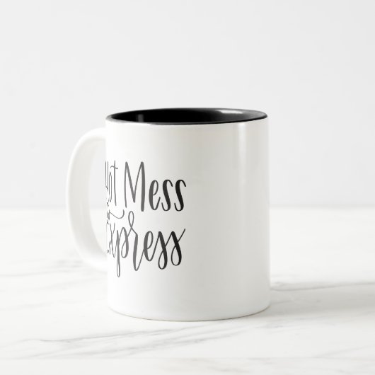 Hot Mess Express | Handgeschreven Mok (Voorkant links)