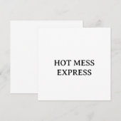 HOT MESS EXPRESS KAART (Voorkant / Achterkant)