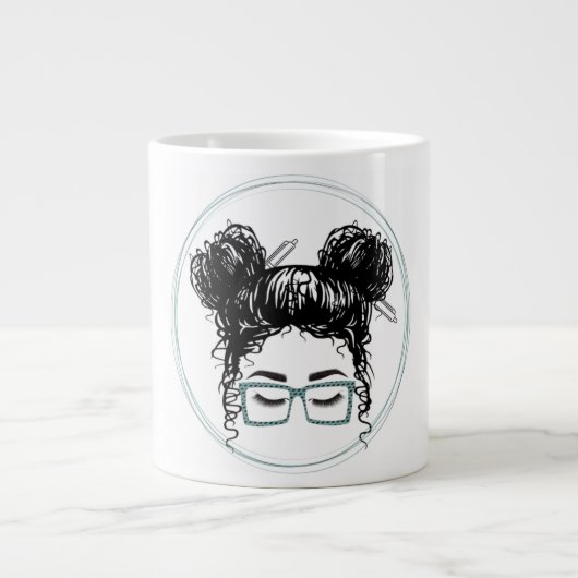 Hot Mess Express Logo Grote Koffiekop (Voorkant)