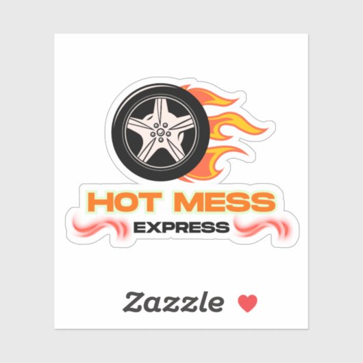 HOT MESS EXPRESS STICKER (Vel)