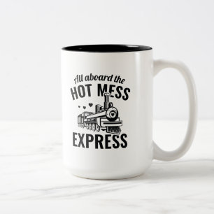 Hot Mess Express Tweekleurige Koffiemok