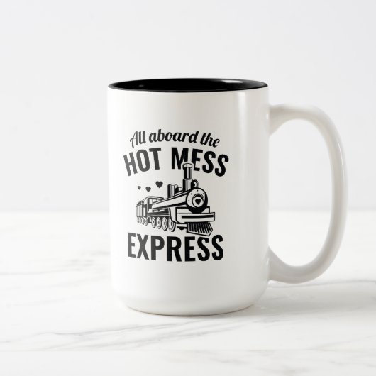 Hot Mess Express Tweekleurige Koffiemok (Rechts)