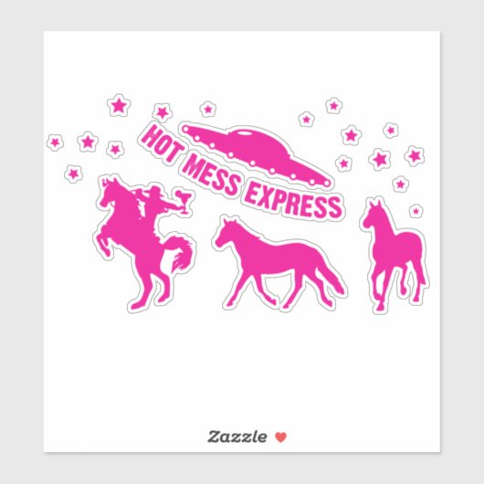 Hot Mess Express vinyl Sticker (Vel)