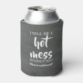 Hot Mess - Funny Bridesmaid-voorstel Blikjeskoeler (Blikje Voorkant)