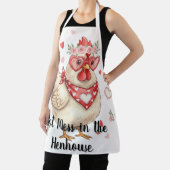 Hot Mess in the Henhouse Valentine Chicken Apron Schort (Insitu)
