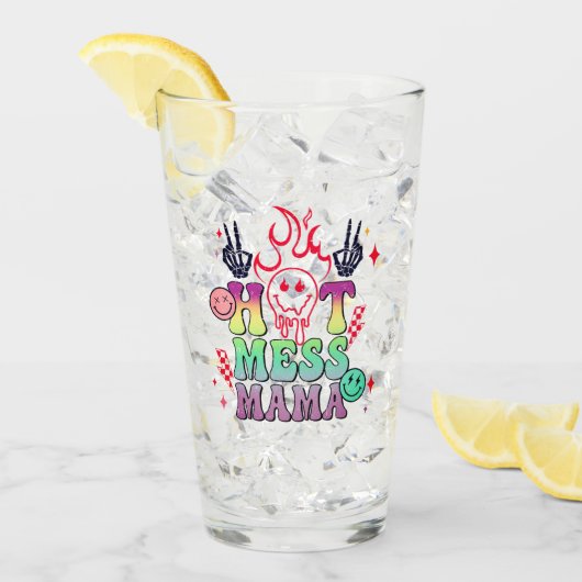 Hot Mess mama Glas (Voorkant ijs)