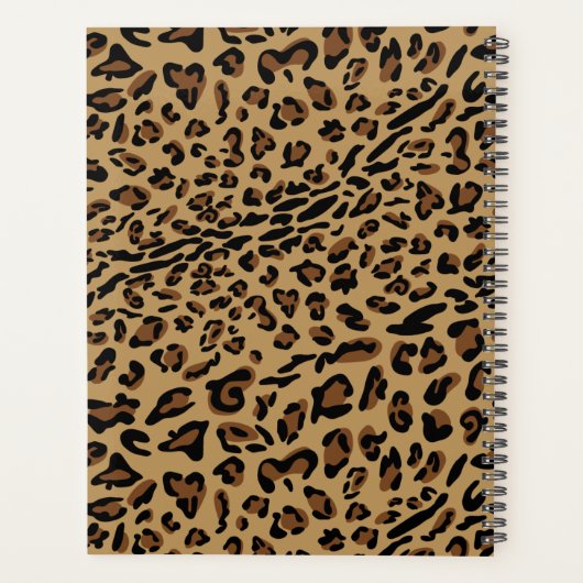 Hot Mess Quote-leopard afdrukken regenboog Planner (Achterkant)