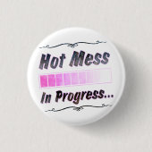 Hot Mess Ronde Button 3,2 Cm (Voorkant)