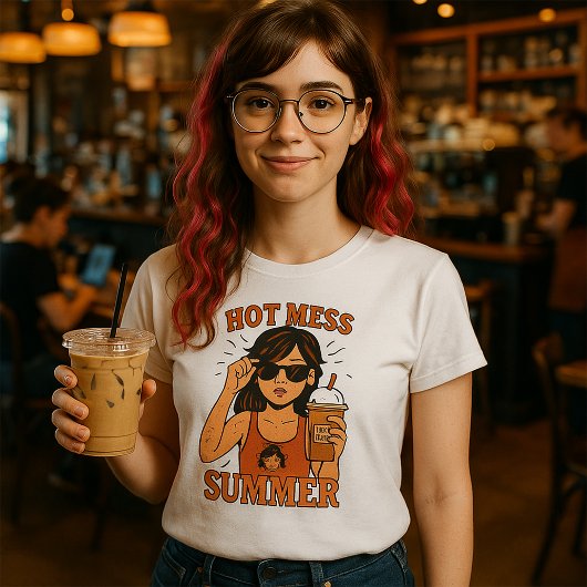 Hot Mess Summer T-shirt – Funky Indie Chaos T-shir