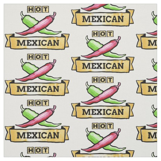 Hot-Mexicaanse aangepaste kleurstof Stof (Swatch)