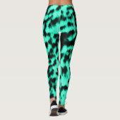Hot Mint Cheetah Rave Liefde Leggings (Achterkant)