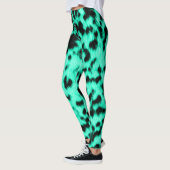 Hot Mint Cheetah Rave Liefde Leggings (Links)