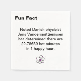 Hot Minute Fun Fact Cocktail Servet