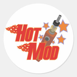 Hot Mod Ronde Sticker