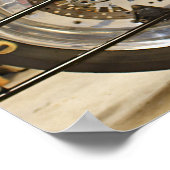 Hot Model + een hot-klassieke dragbike Poster (Hoek)