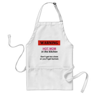 HOT MOM in de keuken Standaard Schort