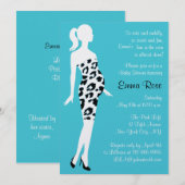 Hot Momma! baby shower Uitnodiging (Voorkant / Achterkant)