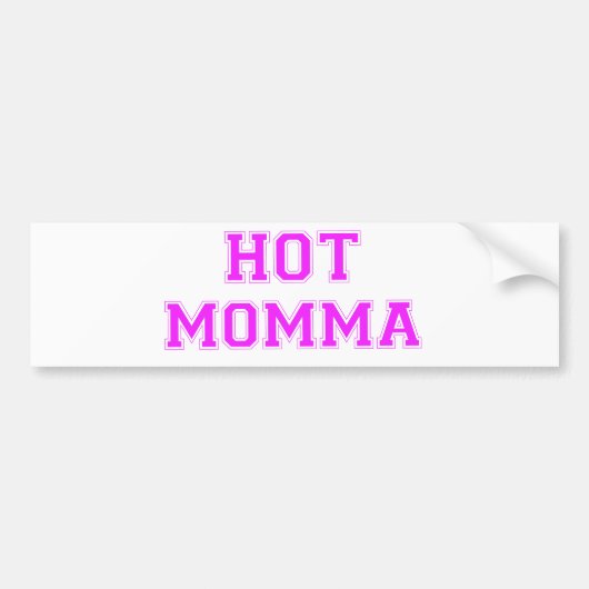 Hot Momma Bumpersticker (Voorkant)