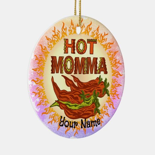 Hot Momma Keramisch Ornament (Rechts)