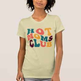 Hot Moms Club Groovy Retro Zomer Vibes Sad Beige T-shirt