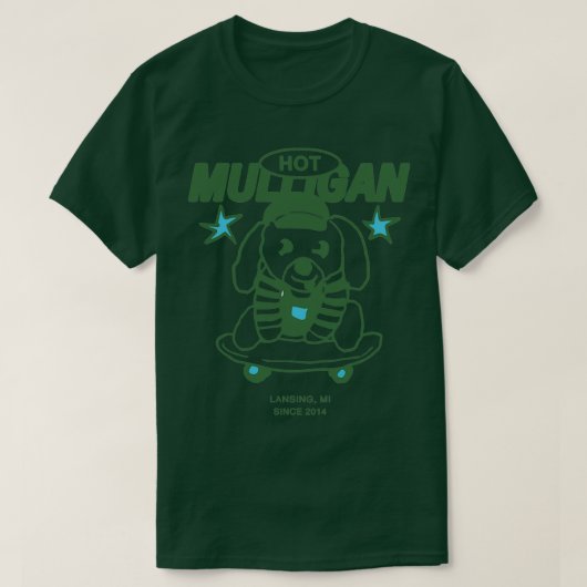 Hot Mulligan Merch S8 Dog T-shirt (Design voorkant)