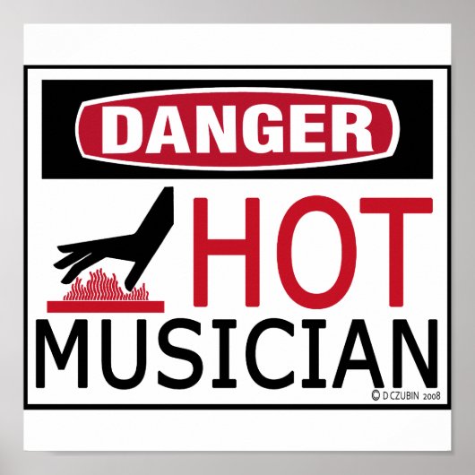 Hot Musician Poster (Voorkant)
