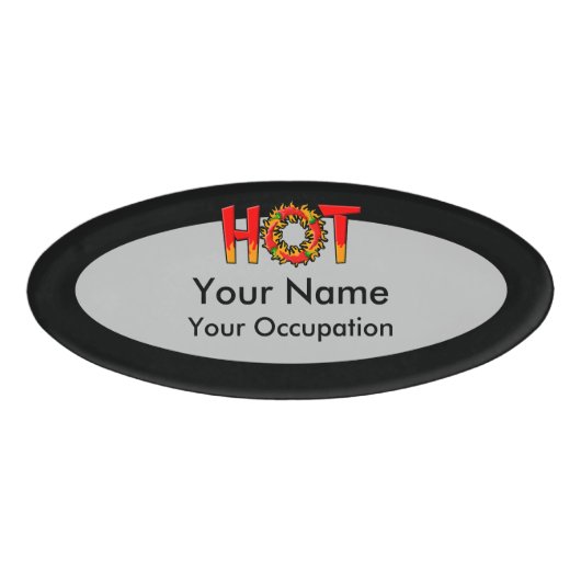 HOT NAAMBADGE (Voorkant)