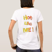 Hot, net als jij. t-shirt (Achterkant)