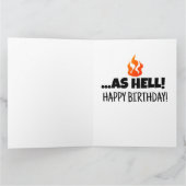 HOT NOG STEEDS ALS HELL FUNNY BIRTHDAY OVERGEZET K KAART (Binnen)