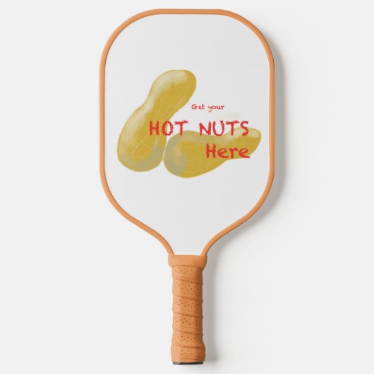 Hot Nuts PickleBall Paddle (Voorkant)