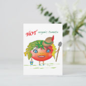 Hot Organic Tomato Briefkaart (Staand voorkant)