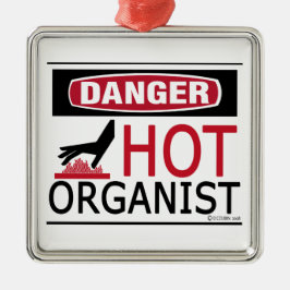 Hot Organist Metalen Ornament
