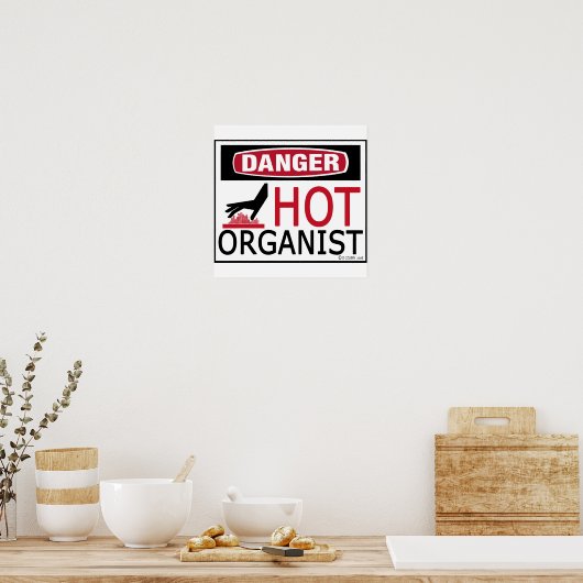 Hot Organist Poster (Keuken)