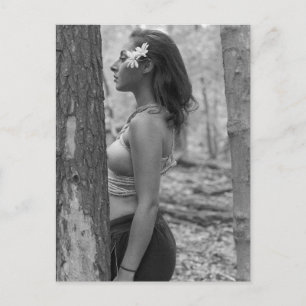 Hot-Outdoormodel foto-briefkaart Briefkaart