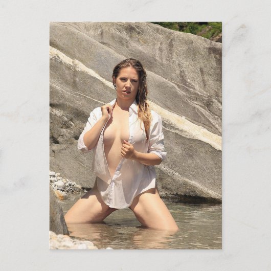 Hot-Outdoormodel foto-briefkaart Briefkaart (Voorkant)