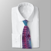 Hot Paarse Tie Dye Necktie Stropdas (Gebonden)