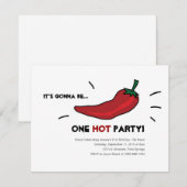 Hot-party uitnodigingen (Voorkant / Achterkant)